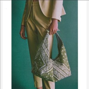 Zara || bandana bucket bag